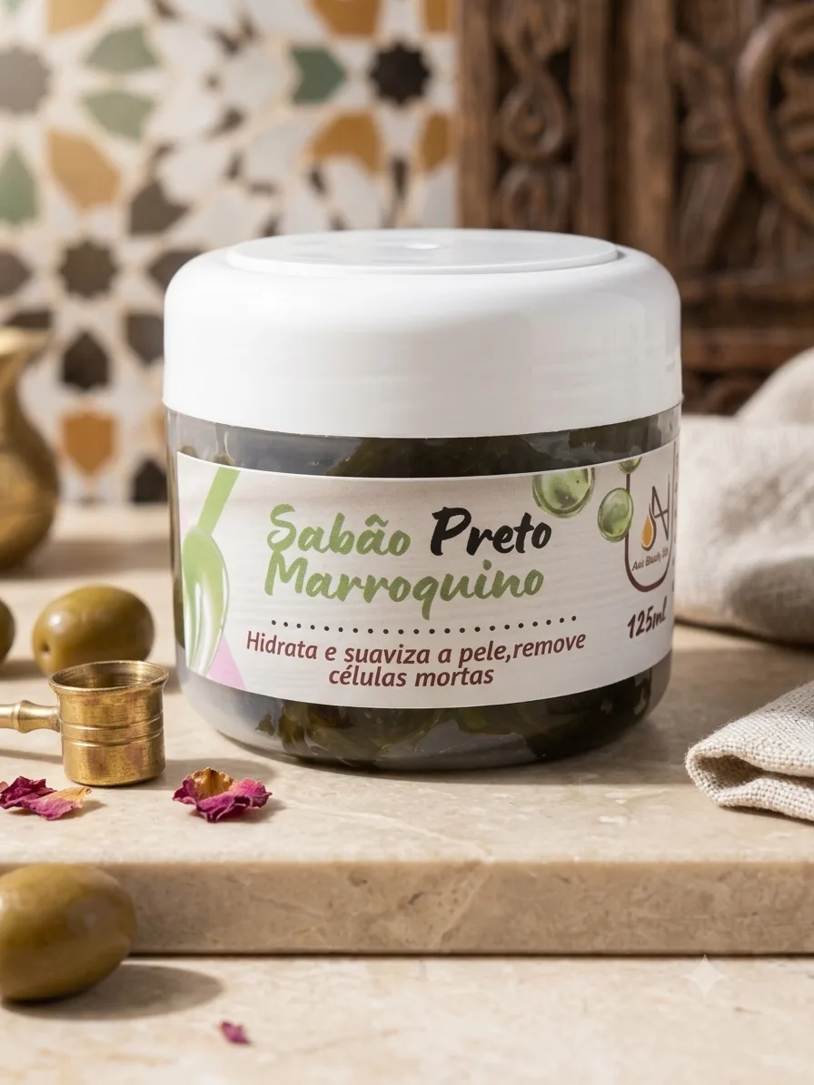 Sabão preto marroquino 125g